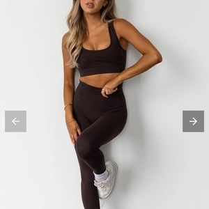 Azur fit Classic fit upgrade leggings - black coffee